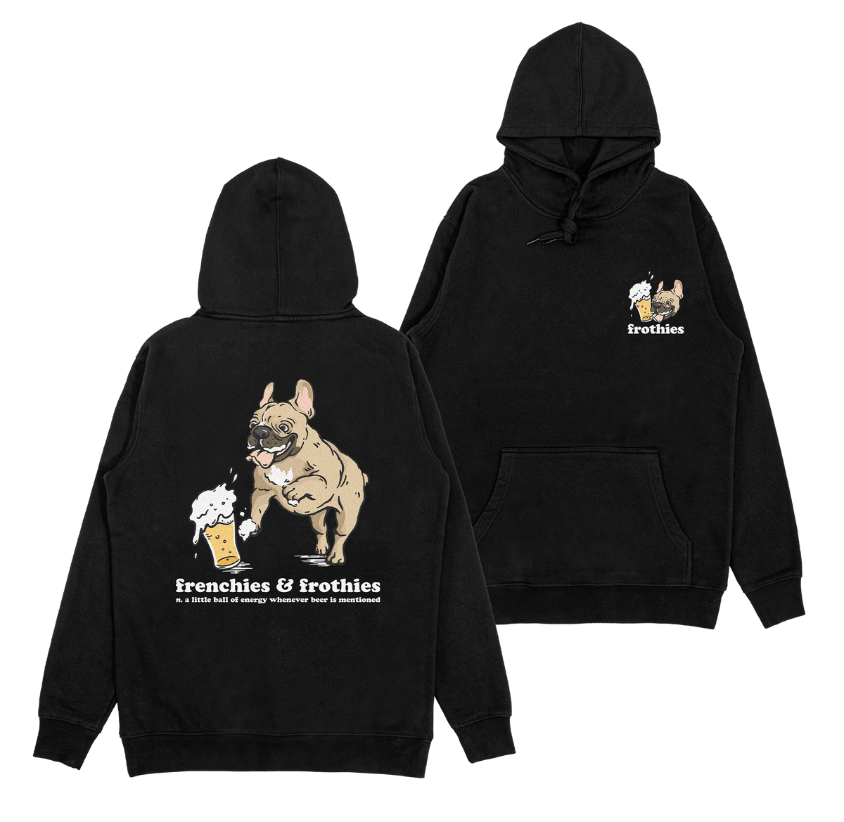 Frenchies & Frothies Hoodie Hoodie Frothies