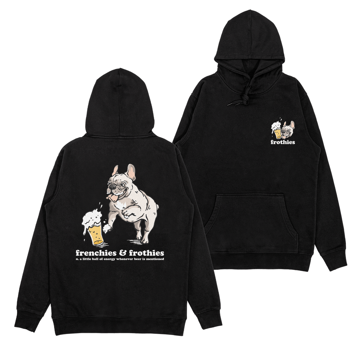 Frenchies & Frothies Hoodie Hoodie Frothies