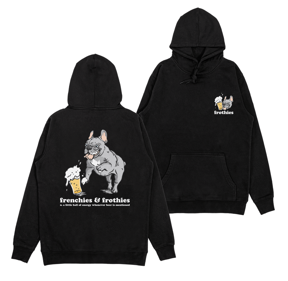 Frenchies & Frothies Hoodie Hoodie Frothies