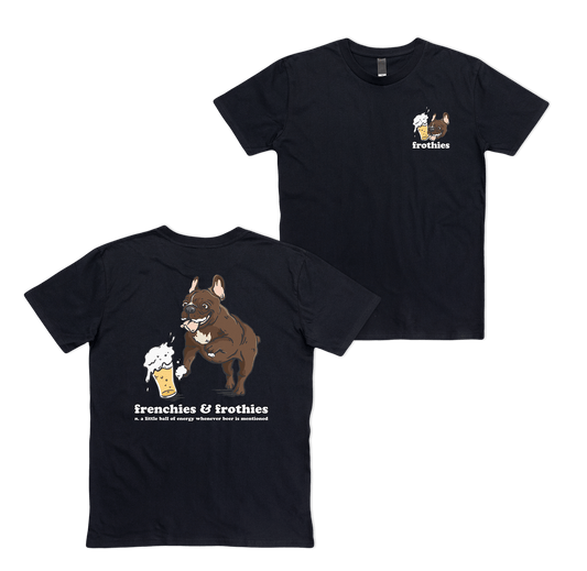 Frenchies & Frothies Tee T-Shirt Frothies