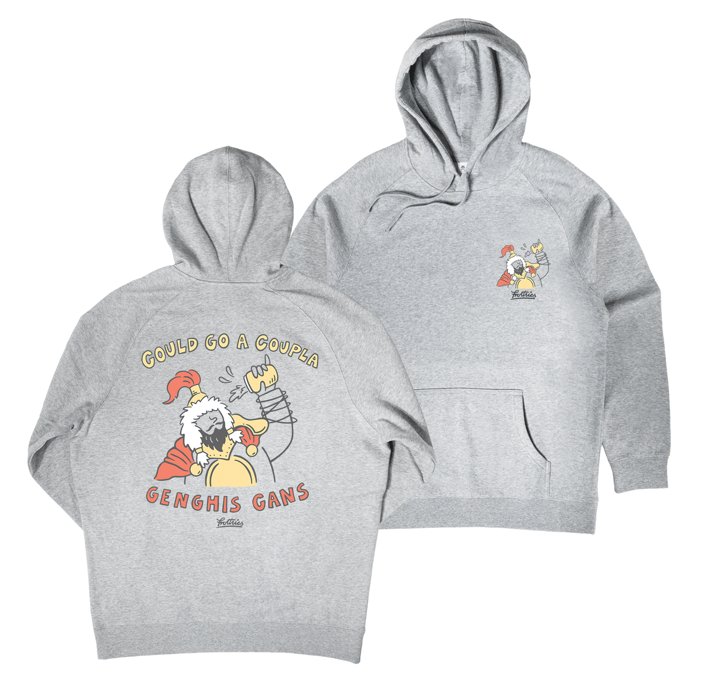 Genghis Cans Hoodie Grey Hoodie Frothies