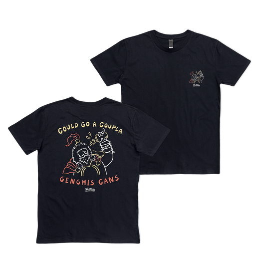 Genghis Cans Tee Black T-Shirt Frothies