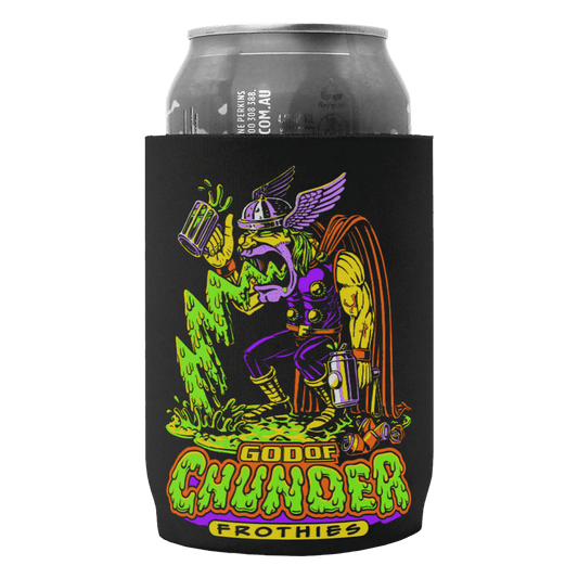 God Of Chunder Stubby Cooler Stubby Cooler Frothies