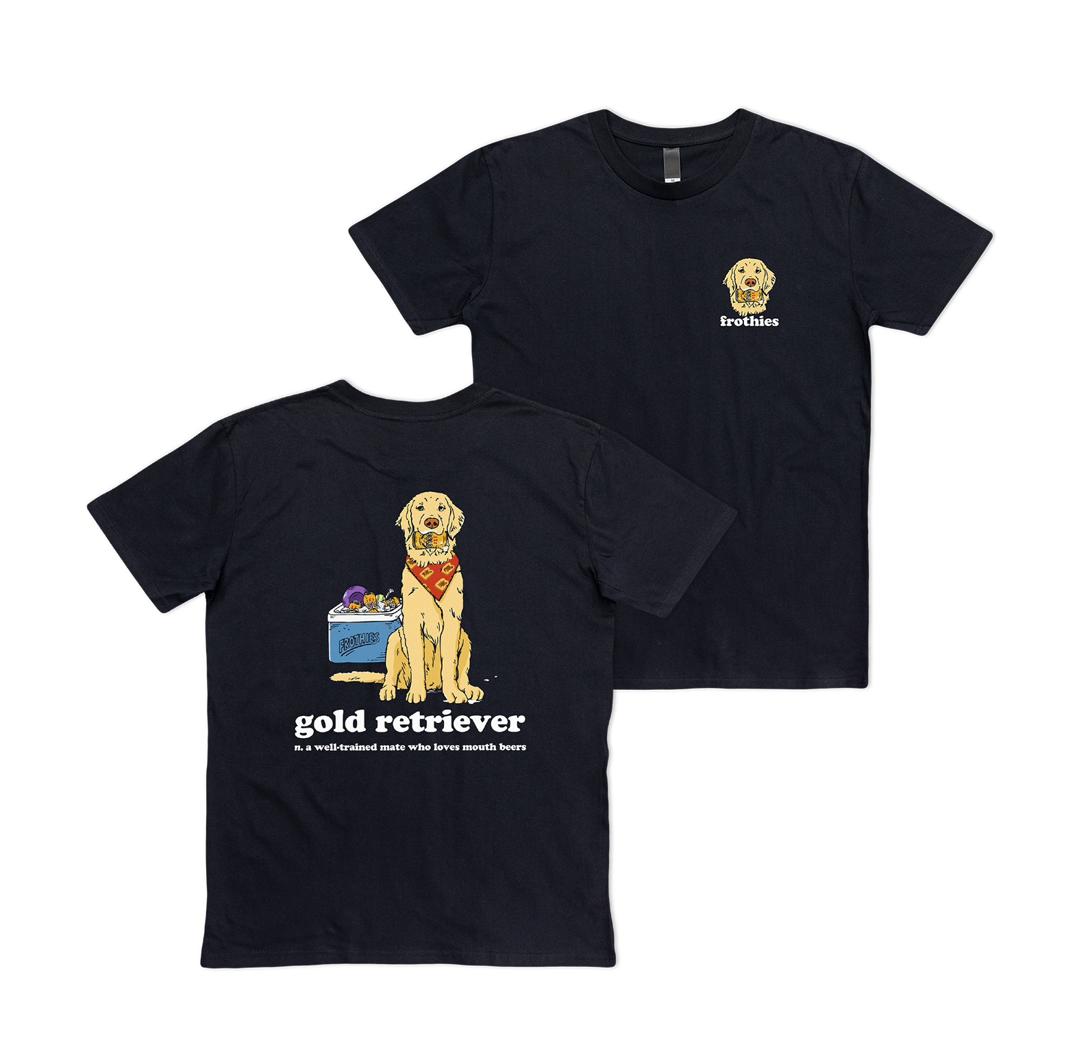 Gold Retriever Tee T-Shirt Frothies