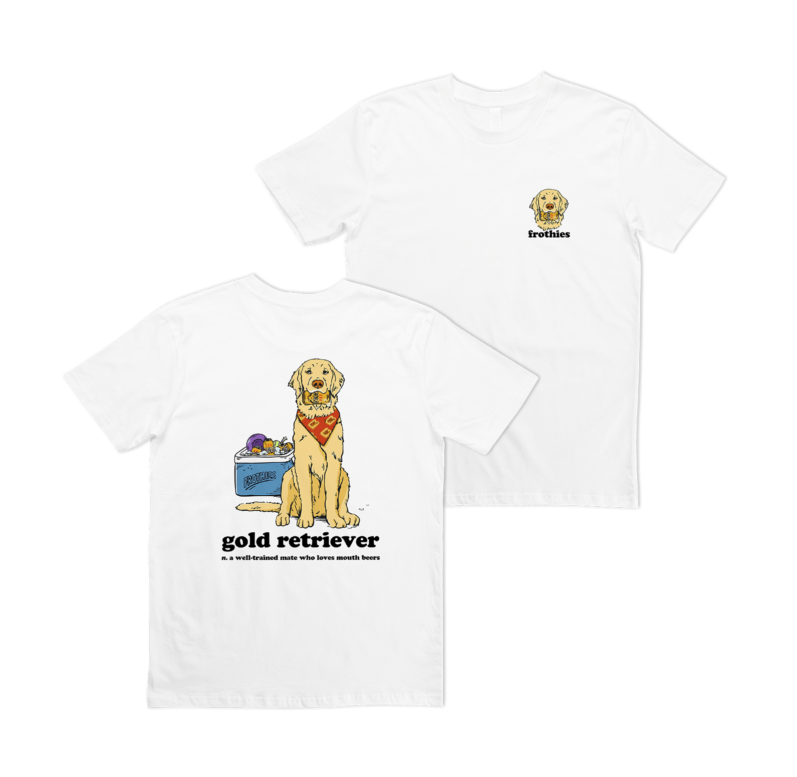 Gold Retriever Tee T-Shirt Frothies