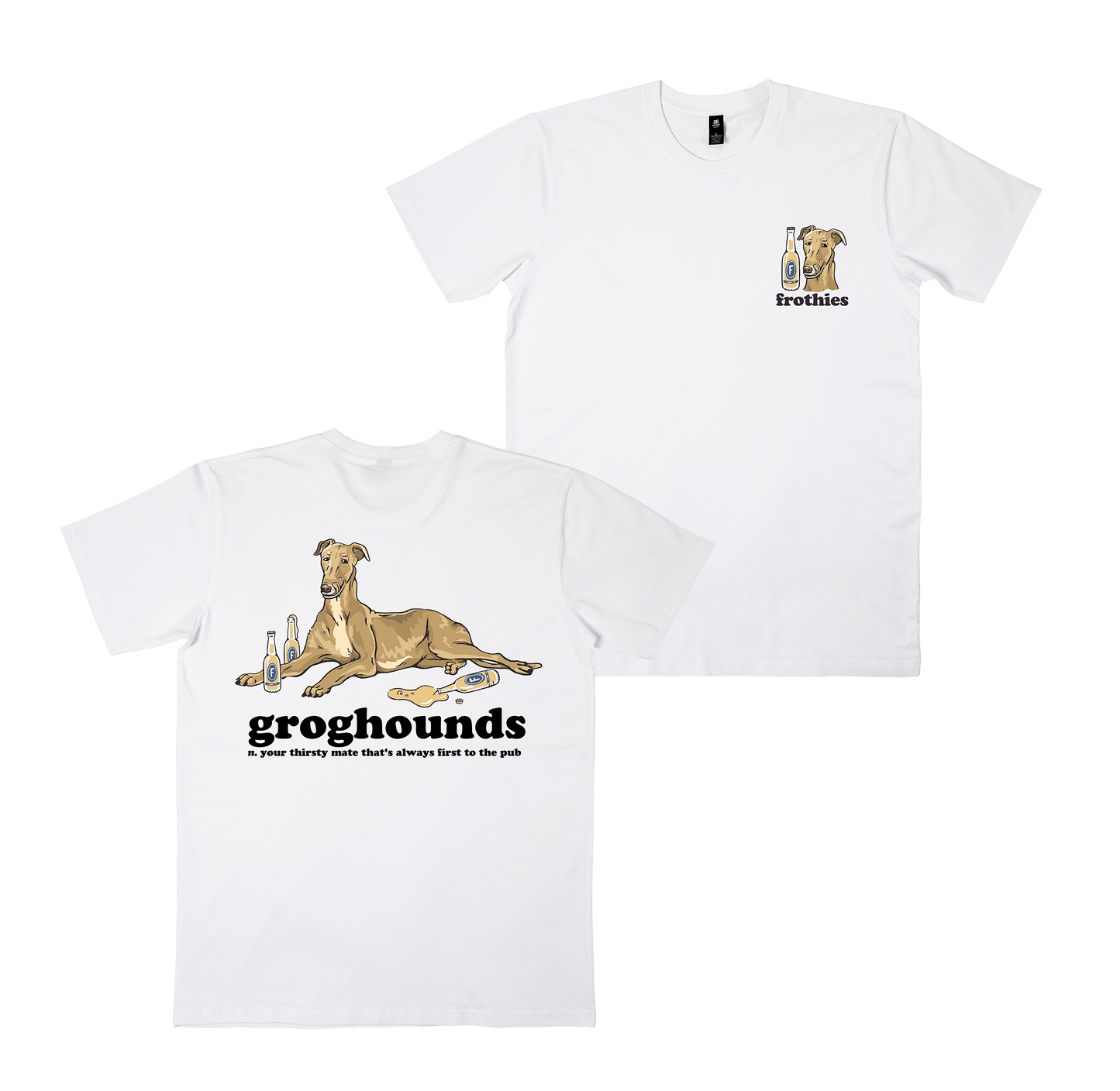 Groghounds Tee White T-Shirt Frothies