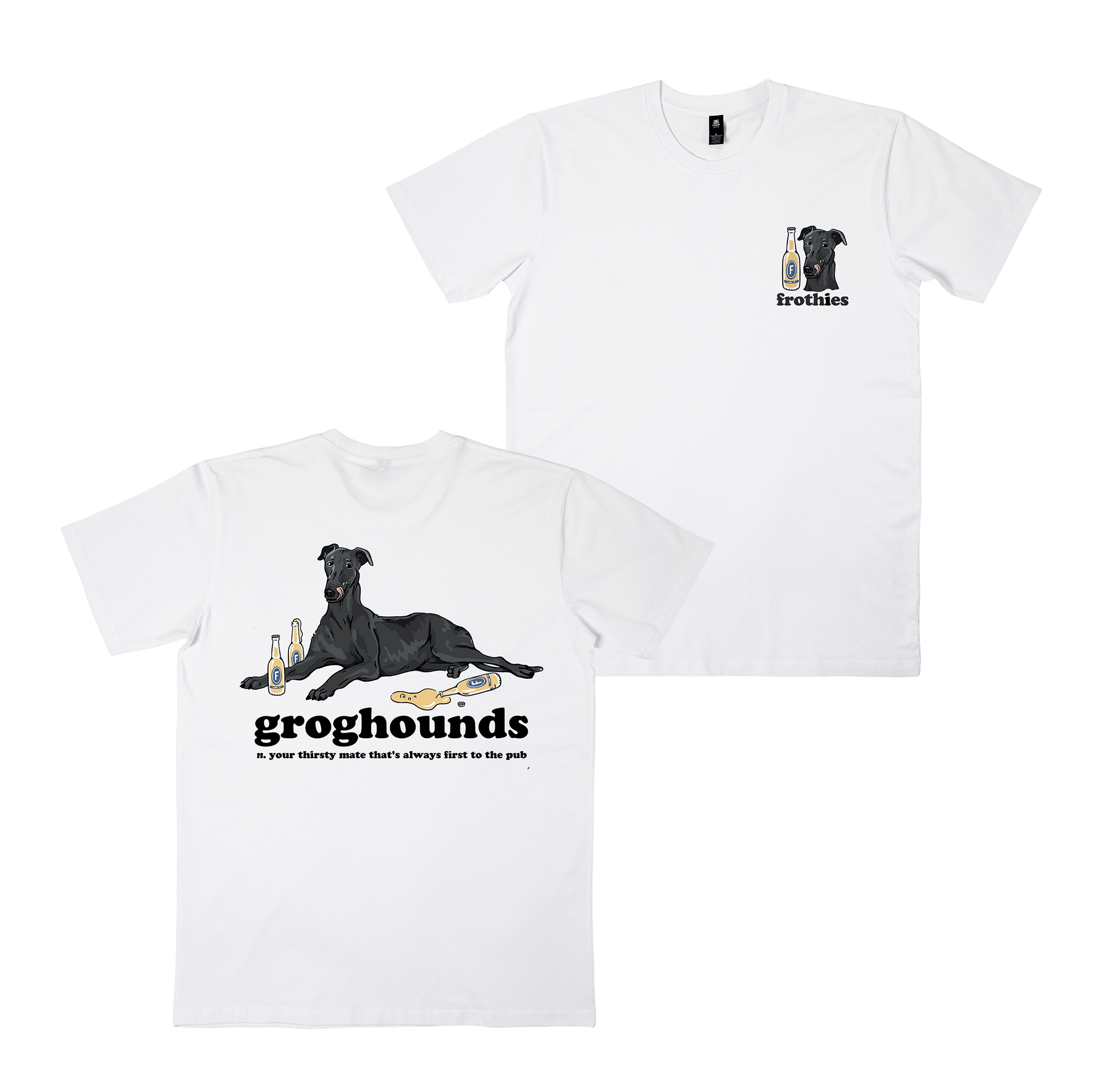 Groghounds Tee White T-Shirt Frothies