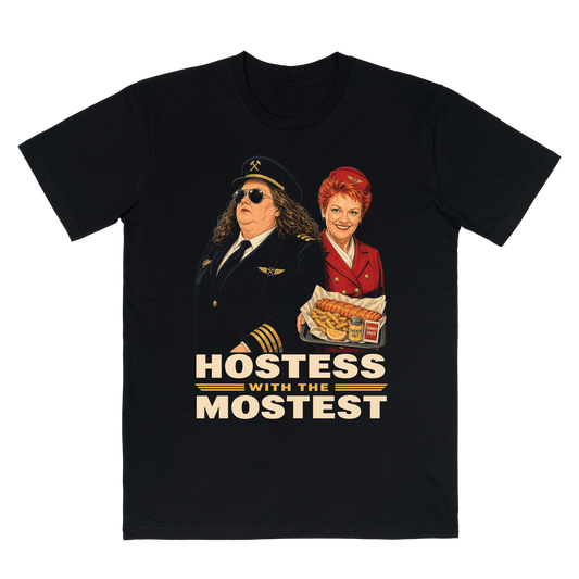 Hostess with the Mostest Tee - Black Frothies