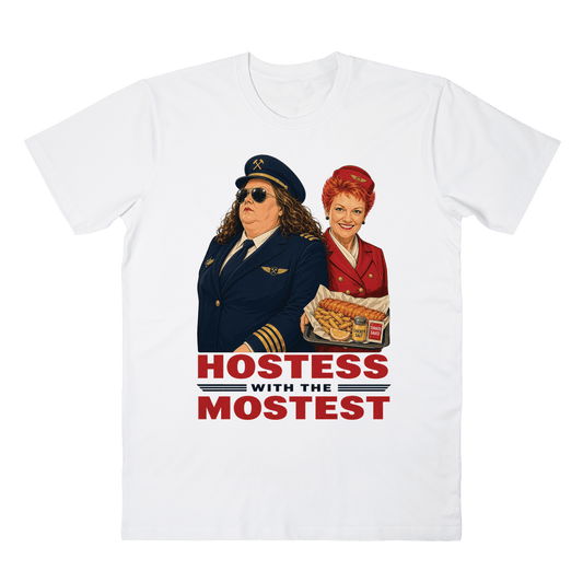 Hostess with the Mostest Tee - White Frothies