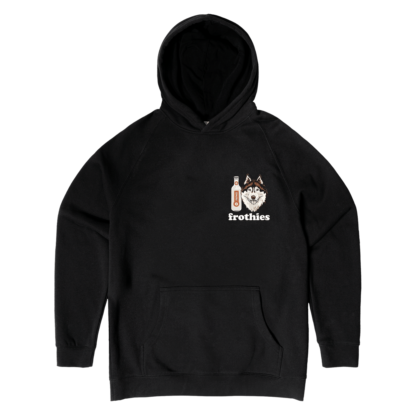 Huskies & Ruskies Hoodie Black Hoodie Frothies