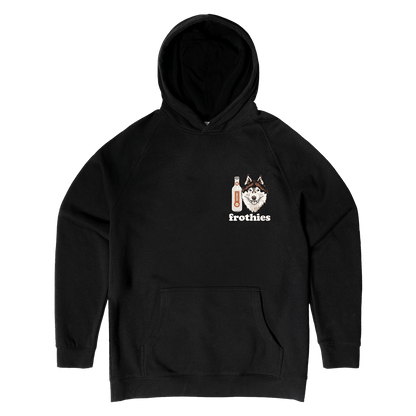 Huskies & Ruskies Hoodie Black Hoodie Frothies