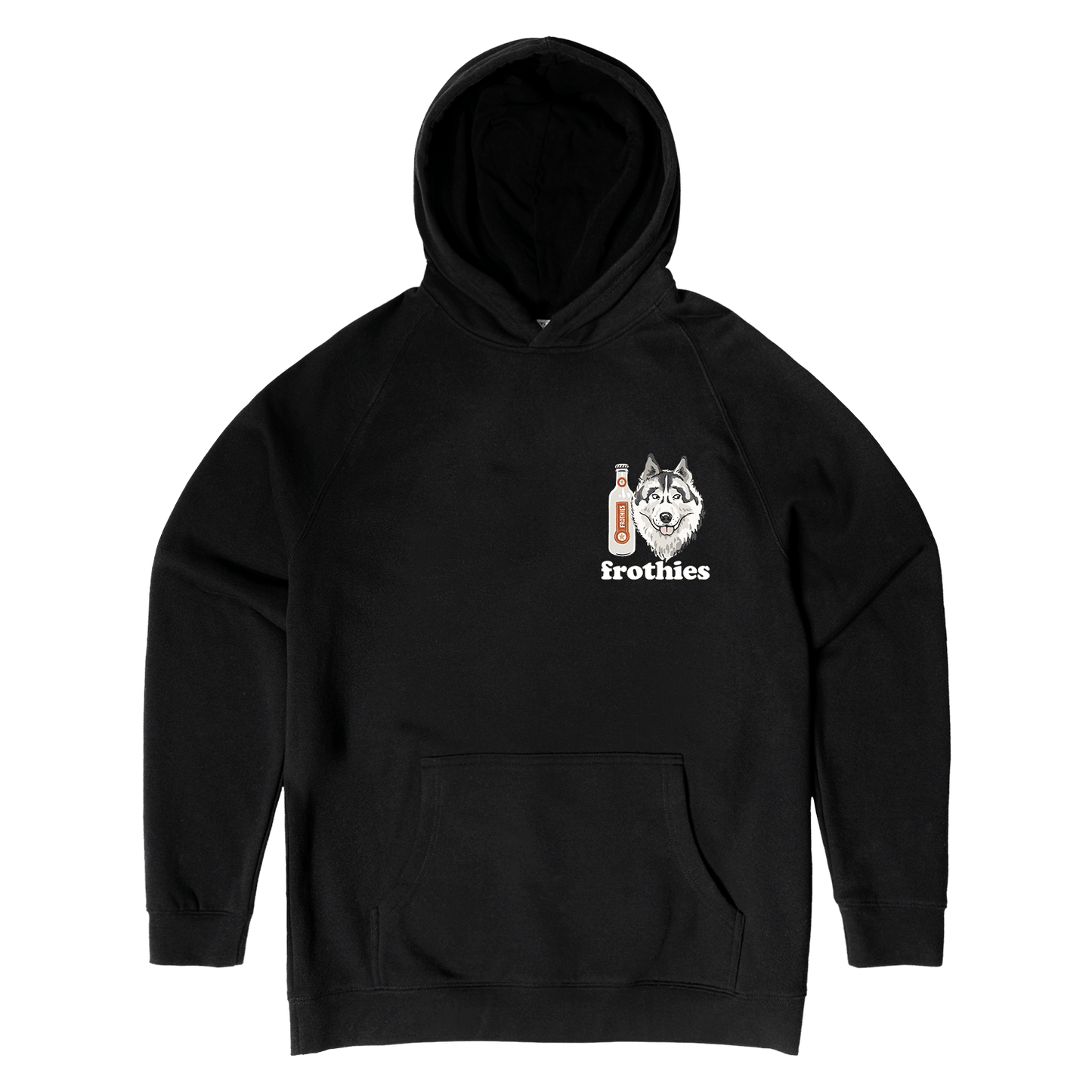 Huskies & Ruskies Hoodie Black Hoodie Frothies