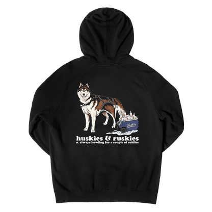 Huskies & Ruskies Hoodie Black Hoodie Frothies