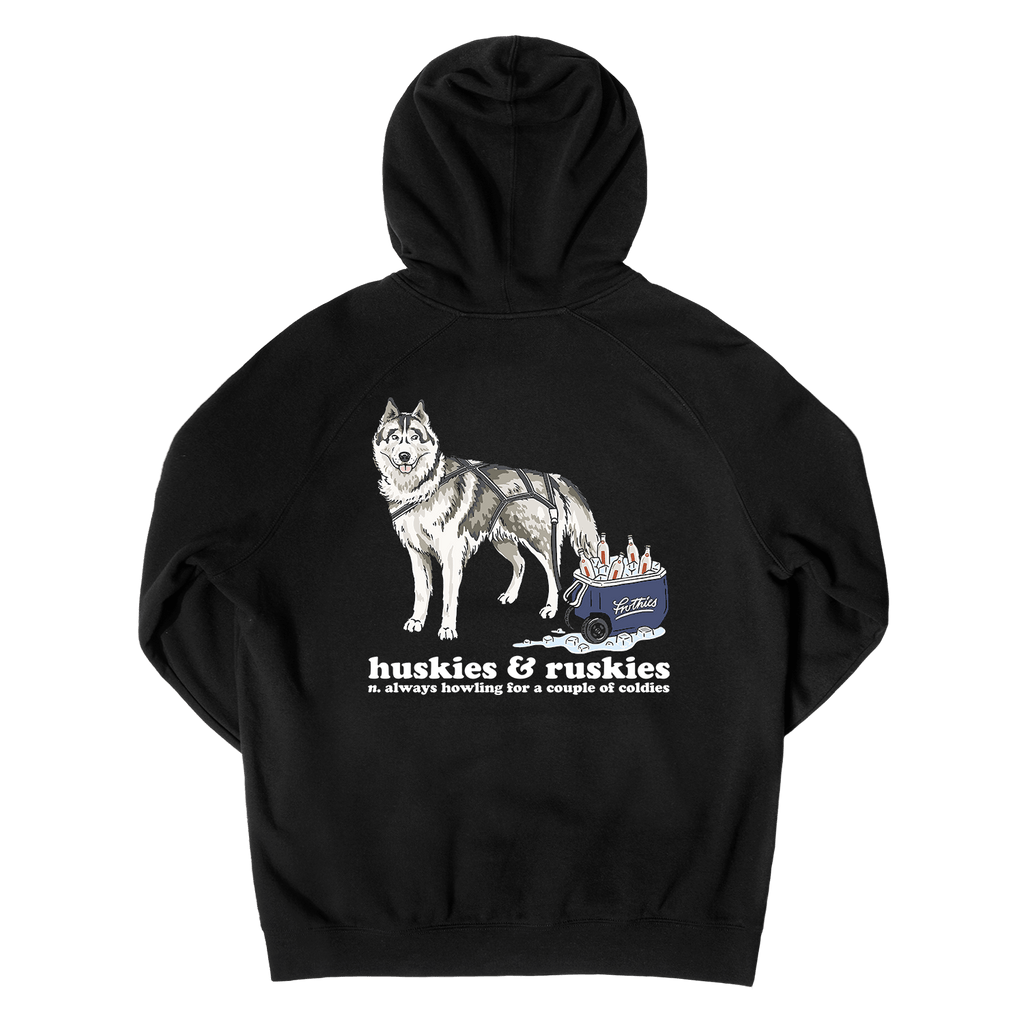 Huskies & Ruskies Hoodie Black Hoodie Frothies