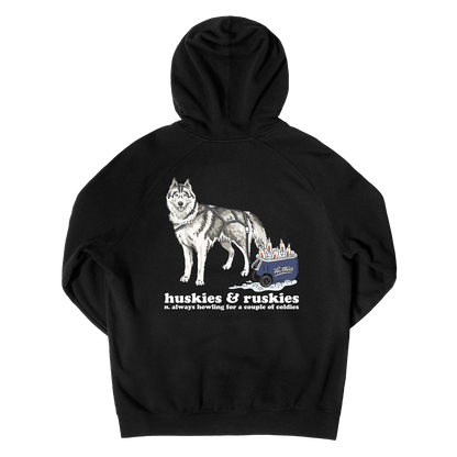 Huskies & Ruskies Hoodie Black Hoodie Frothies