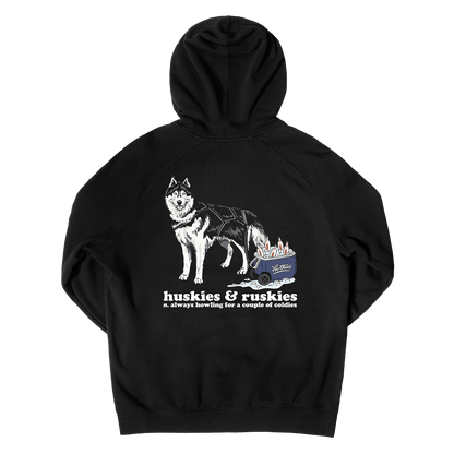 Huskies & Ruskies Hoodie Black Hoodie Frothies