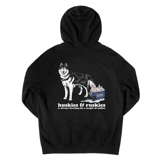 Huskies & Ruskies Hoodie Black Hoodie Frothies
