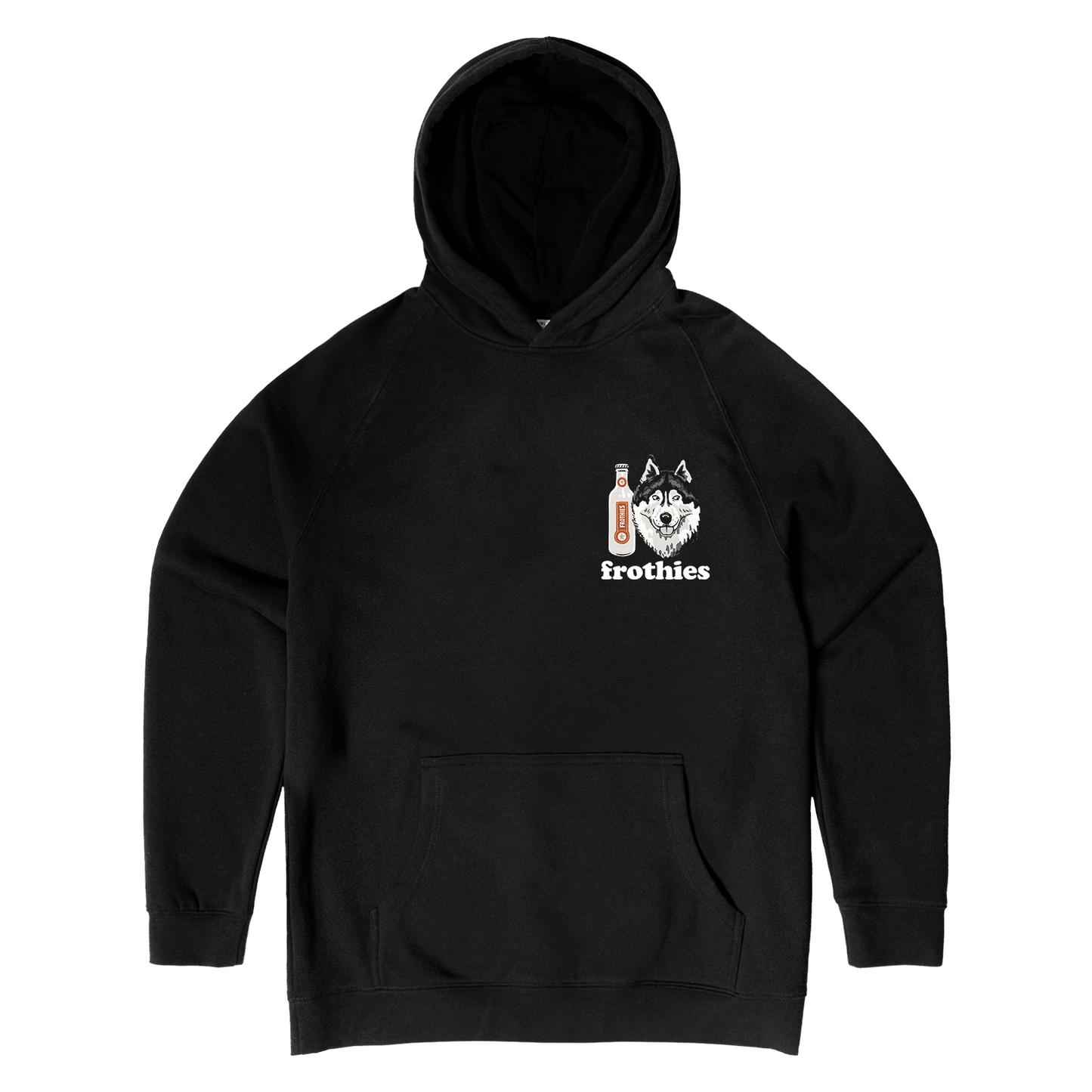 Huskies & Ruskies Hoodie Black Hoodie Frothies
