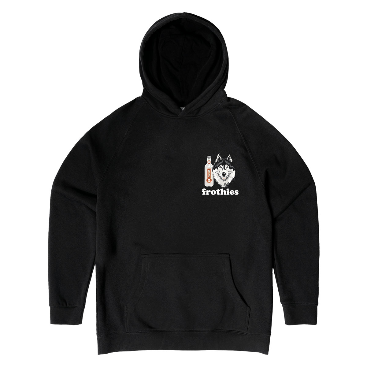 Huskies & Ruskies Hoodie Black Hoodie Frothies