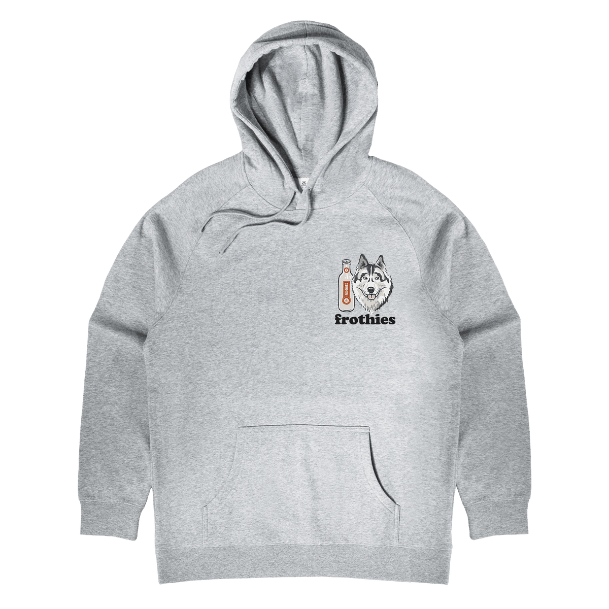 Huskies & Ruskies Hoodie Grey Hoodie Frothies