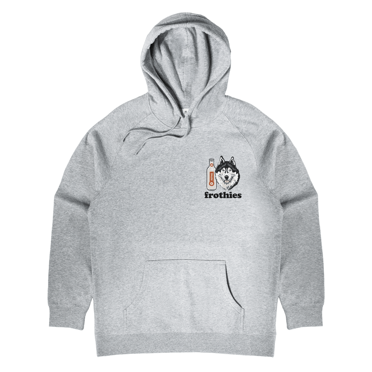 Huskies & Ruskies Hoodie Grey Hoodie Frothies