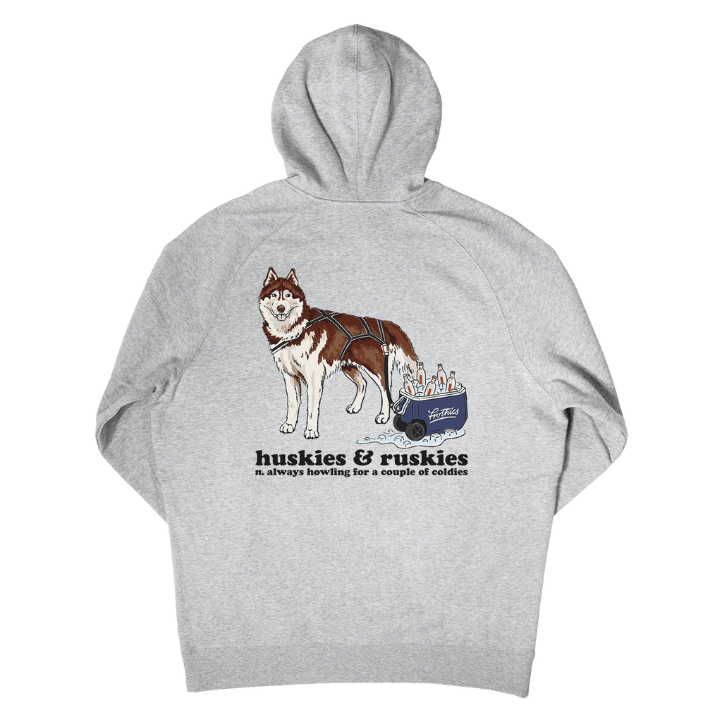 Huskies & Ruskies Hoodie Grey Hoodie Frothies