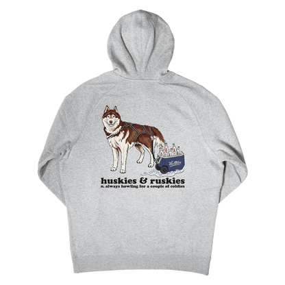 Huskies & Ruskies Hoodie Grey Hoodie Frothies