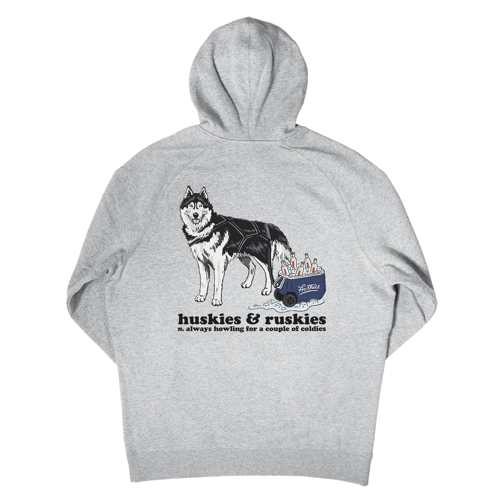 Huskies & Ruskies Hoodie Grey Hoodie Frothies
