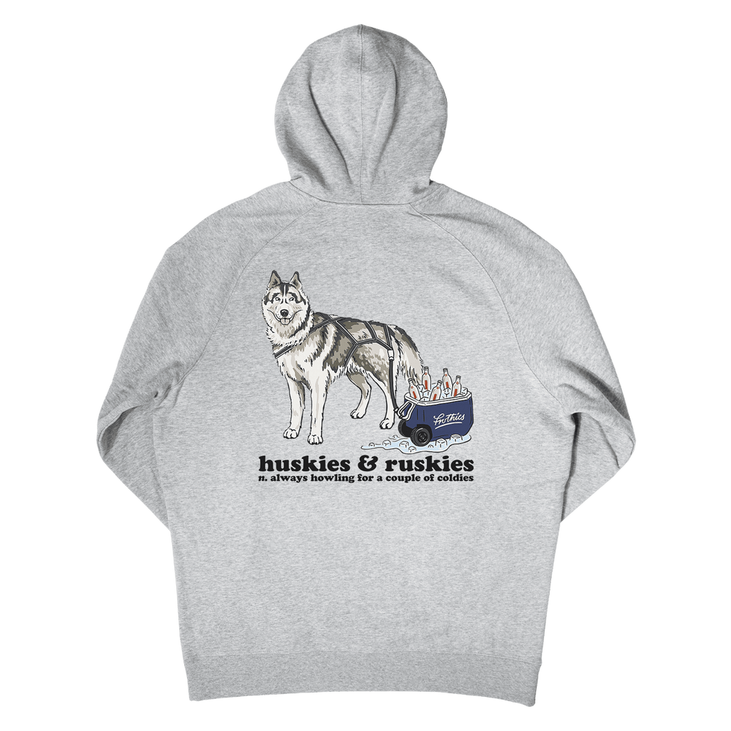 Huskies & Ruskies Hoodie Grey Hoodie Frothies