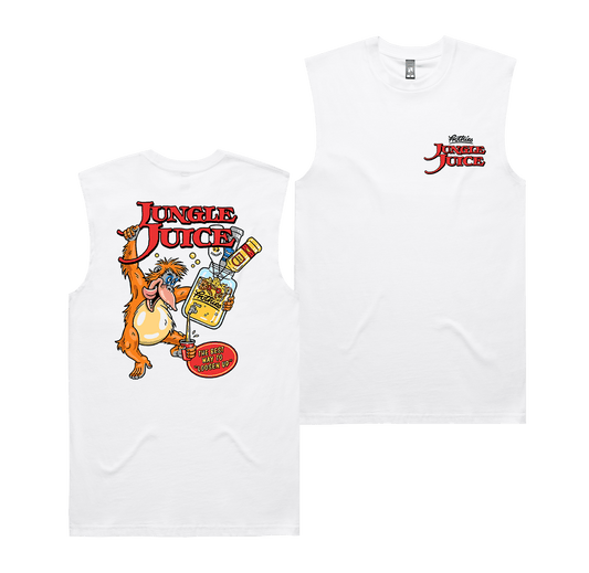 Jungle Juice Muscle Tee White Muscle Tank Frothies