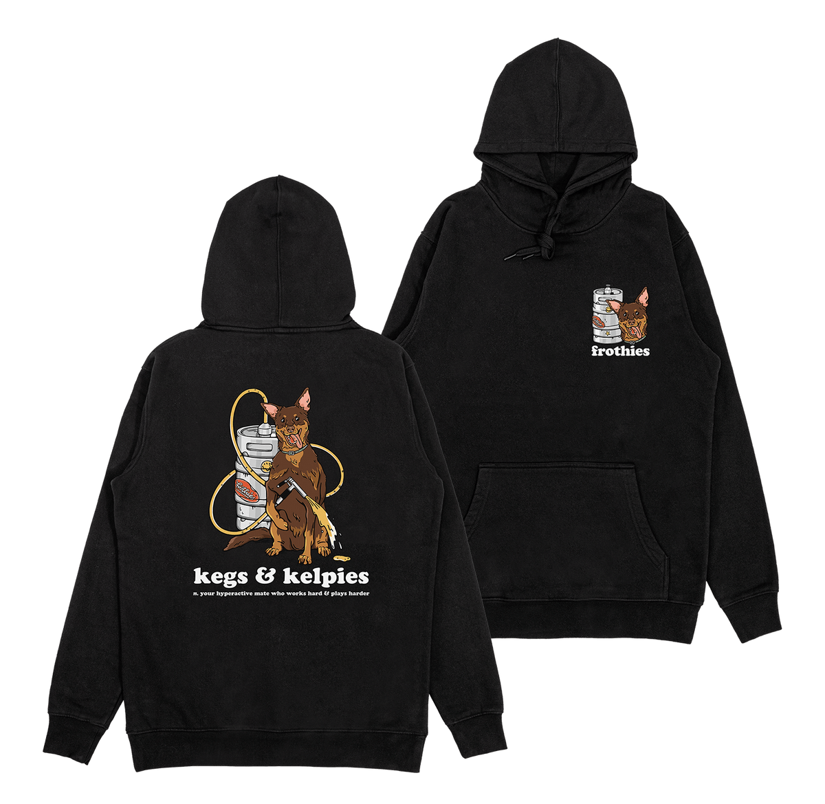Kegs & Kelpies Hoodie Hoodie Frothies
