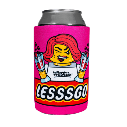 Lesssgo Woman Stubby Cooler Stubby Cooler Frothies