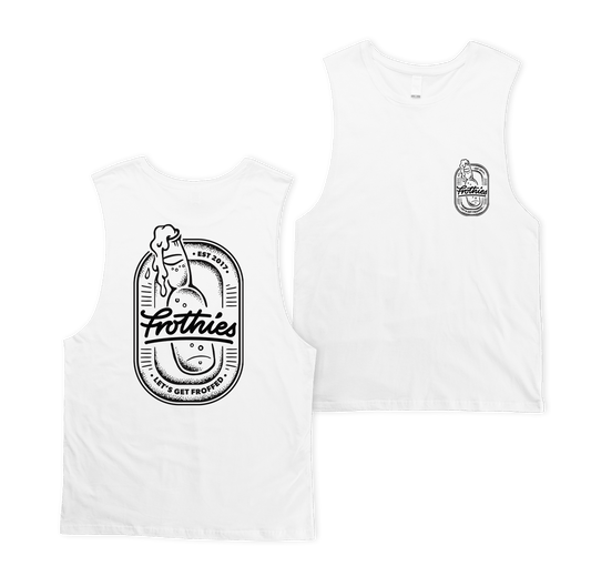 Let's Get Froffed Muscle Tee White Muscle Tanks Frothies