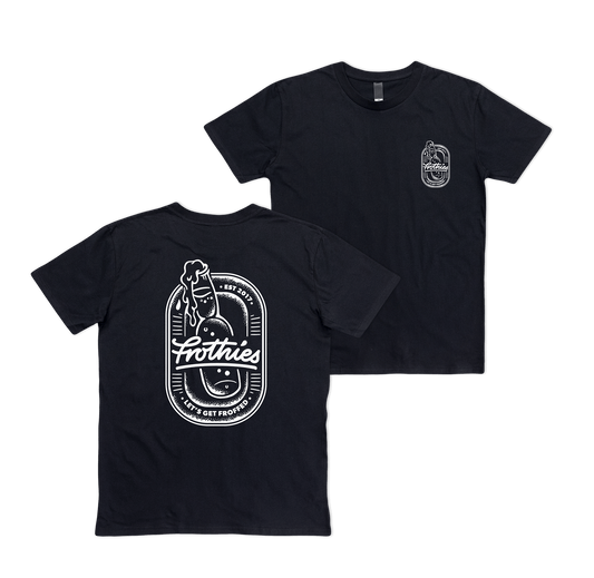 Let's Get Froffed Tee Black T-Shirt Frothies