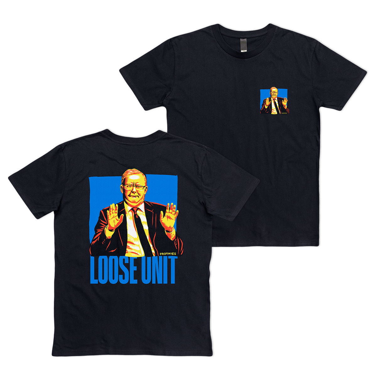 Loose Unit Double Sided Tee Shirts & Tops Frothies