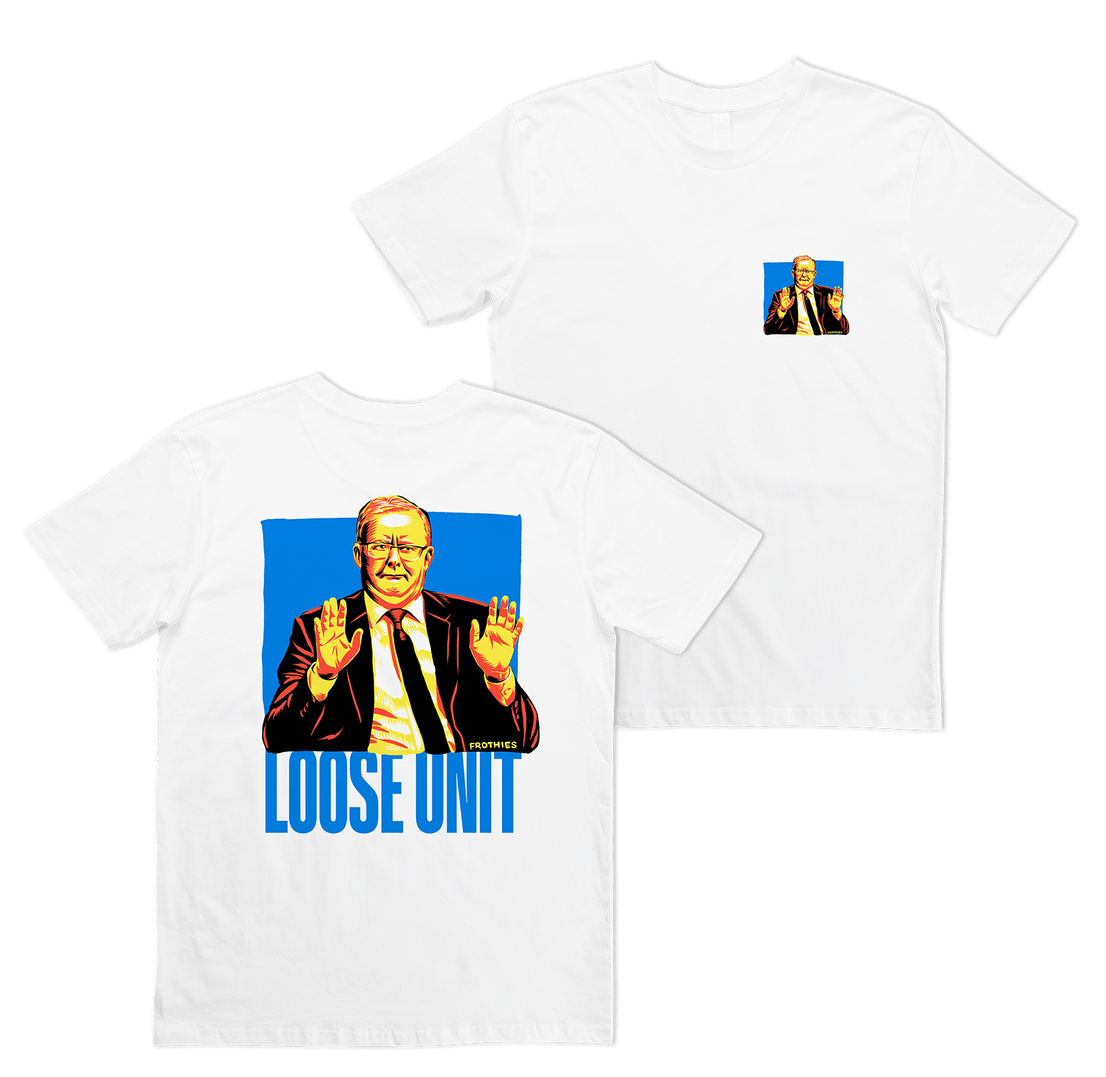 Loose Unit Double Sided Tee Shirts & Tops Frothies