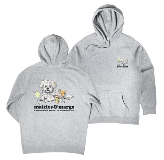 Malties & Margs Hoodie Grey Hoodie Frothies