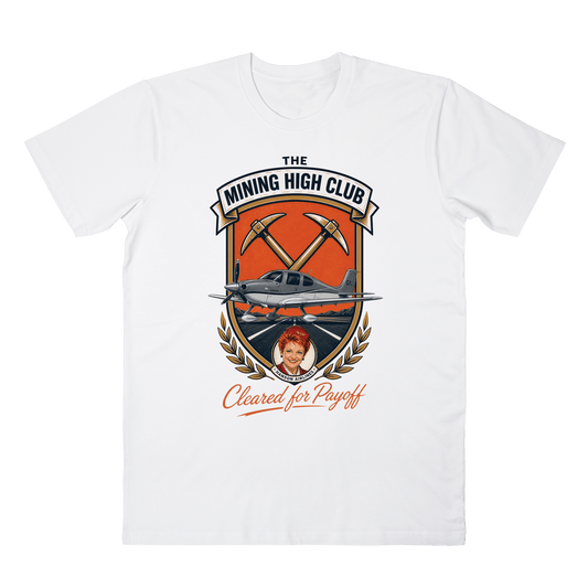 Mining High Club Tee - White Frothies