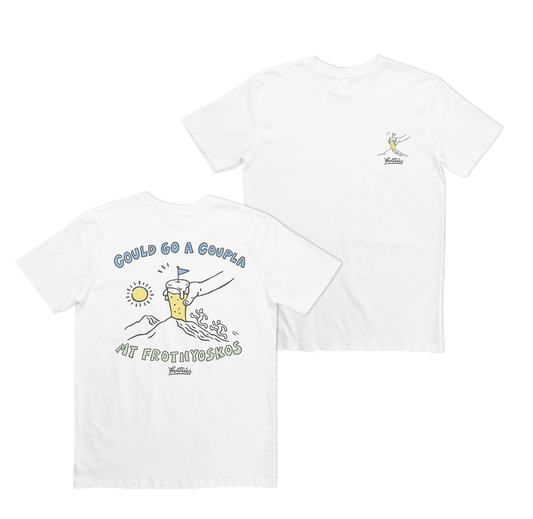 Mt Frothyosko Tee White T-Shirt Frothies