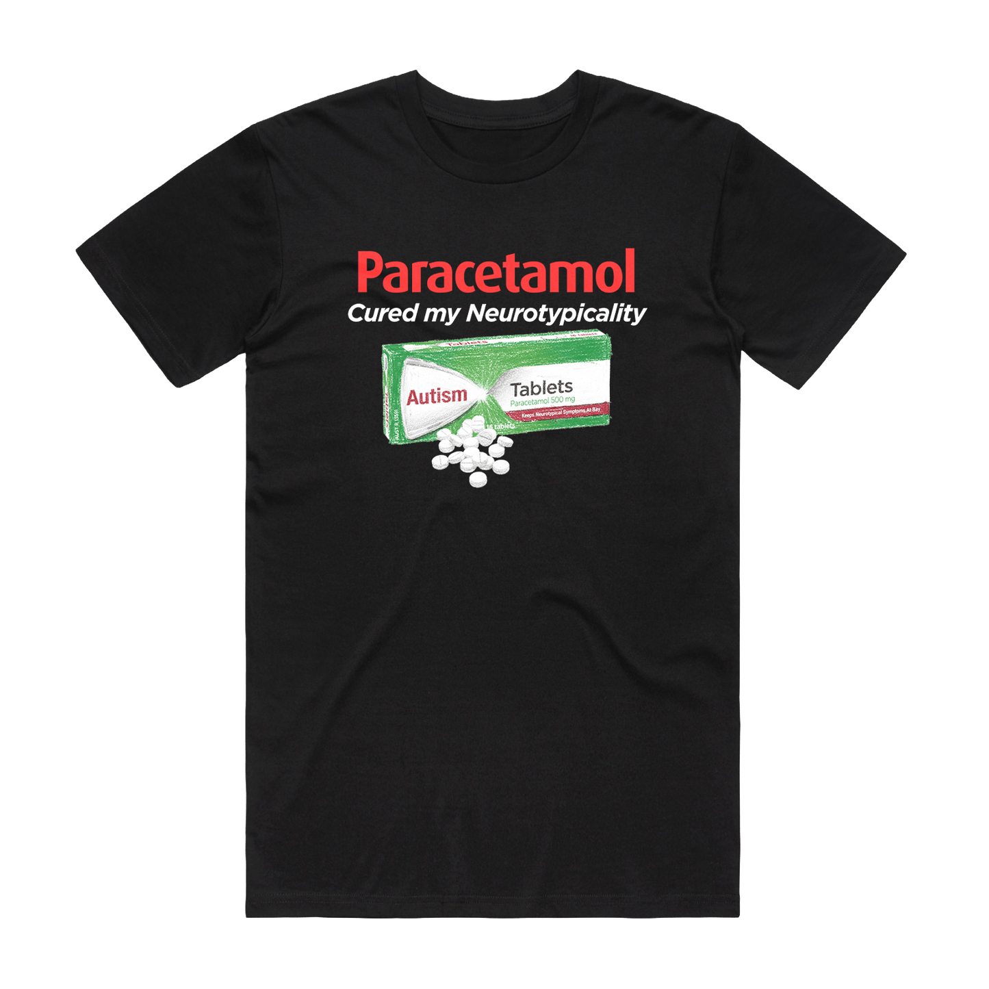 Neurotypicality Tee Black T-Shirt Frothies
