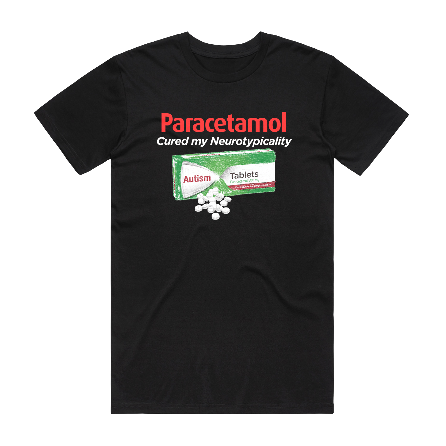 Neurotypicality Tee Black T-Shirt Frothies