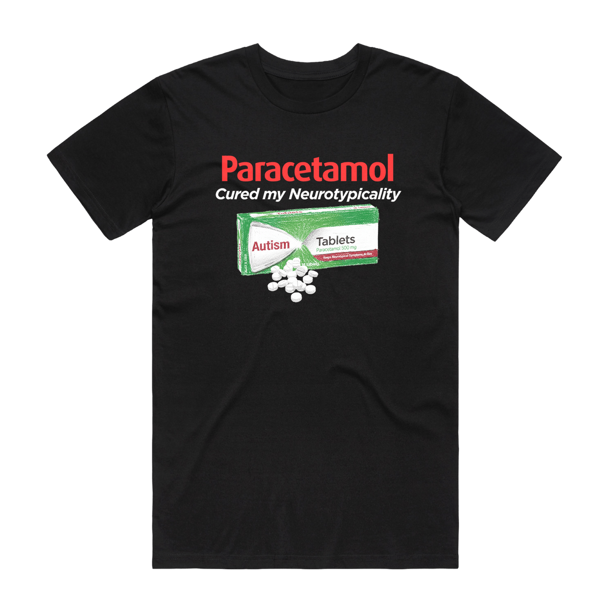 Neurotypicality Tee Black T-Shirt Frothies