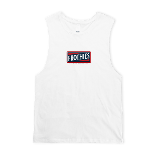 Old Froth Muscle Tee White Muscle Tanks Frothies