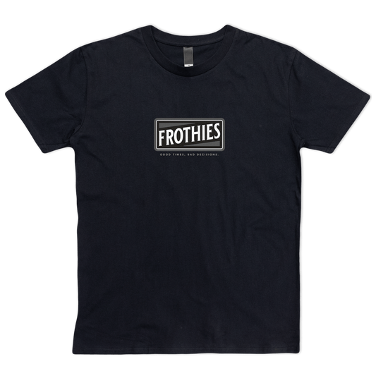 Old Froth Tee Black T-Shirt Frothies