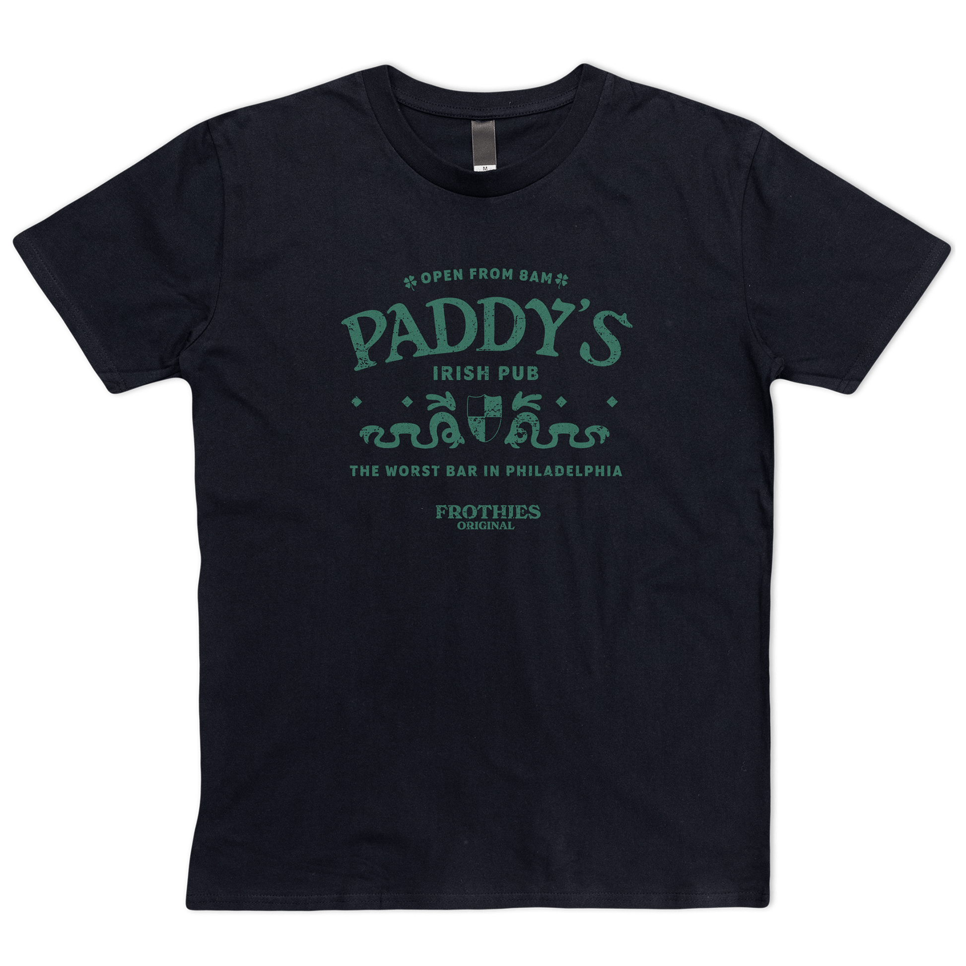 Paddy's Pub Tee Black T-Shirt Frothies