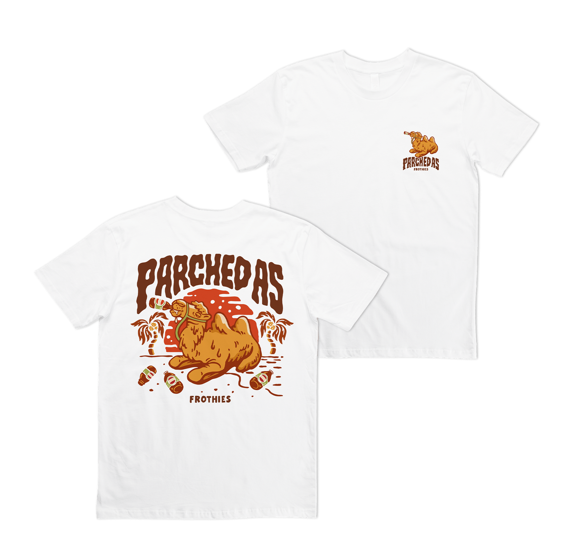 Parched As Tee White T-Shirt Frothies