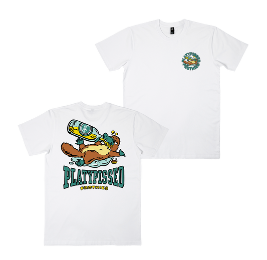 Platypissed Tee White T-Shirt Frothies