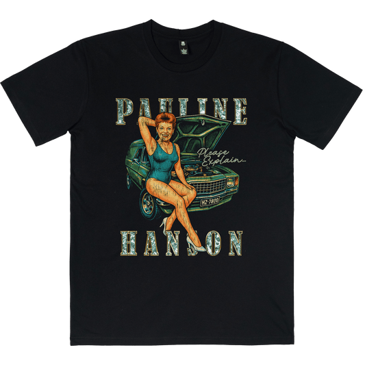 Please Explain Pauline Hanson Tee Black T-Shirt Frothies