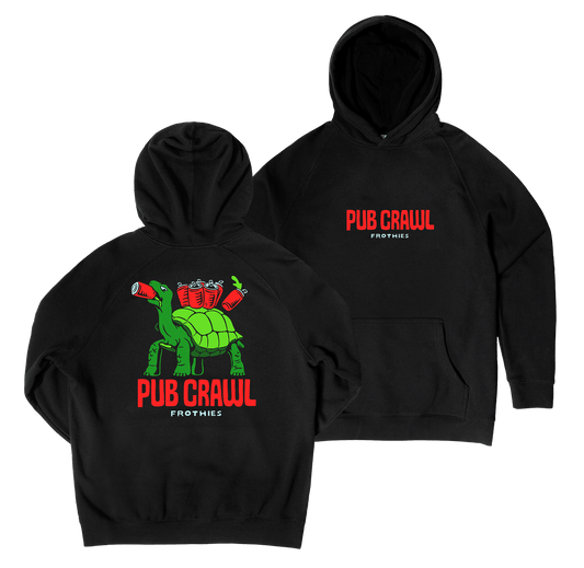 Pub Crawl Hoodie Black Hoodie Frothies
