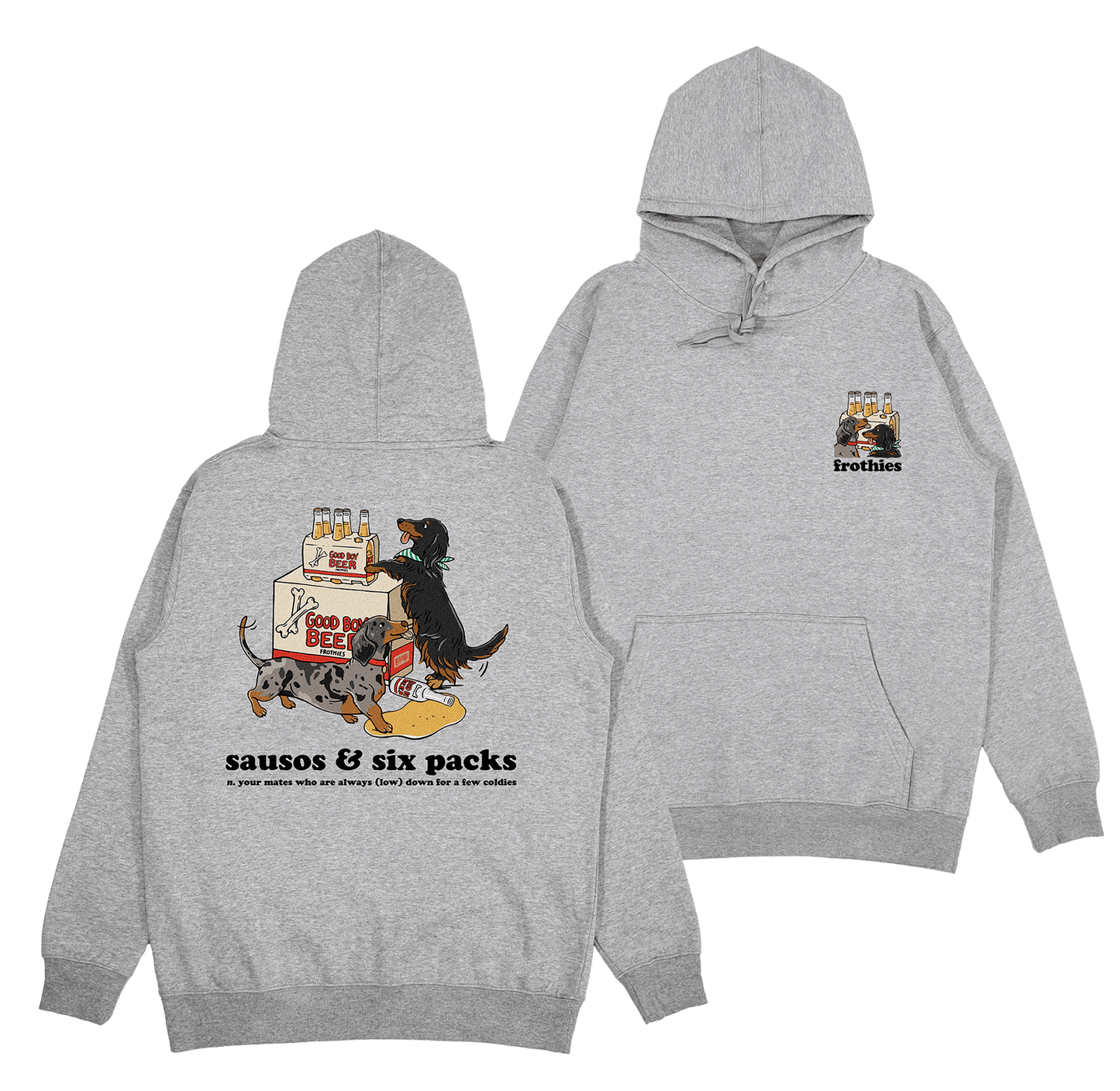 Sausos & Six-Packs Hoodie Hoodie Frothies